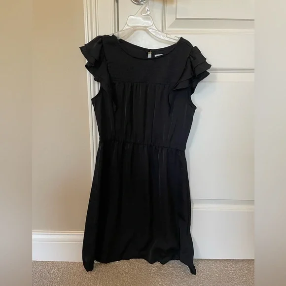 old navy girls black dress Mônot Diamond Cutout Dress in Black Crepe main image 0